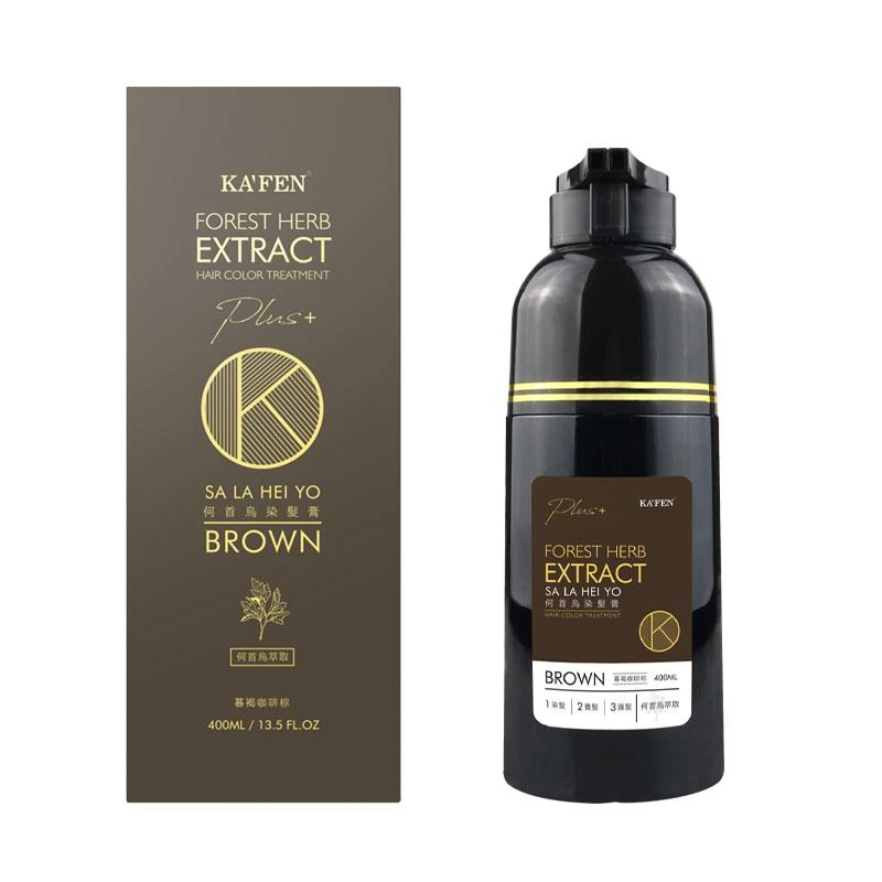 何首烏染髮膏暮褐咖啡線 Plus+ (HAIR COLOR TREATMENT BROWN) - 正面縮圖