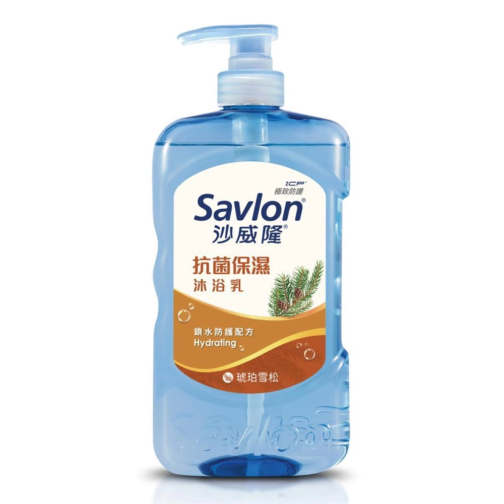 沙威隆抗菌保濕沐浴乳-琥珀雪松 - 正面縮圖