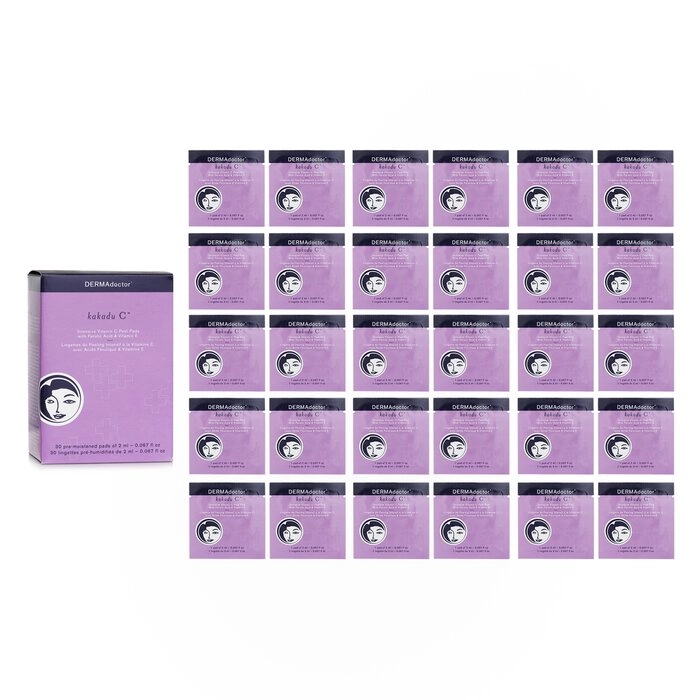 DERMAdoctor 德瑪醫生 DERMAdoctor 德瑪醫生 Kakadu 維他命C亮白煥膚貼片 Kakadu C Intensive Vitamin C Peel Pads 30pads - 正面縮圖